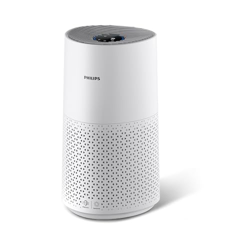 Philips 1000 Purificador de ar, elimina germes, pó e alérgenos em quartos até 78 m², CADR 300 m³/h, modo de descanso (AC1711/10)