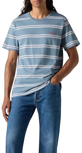 Levi's Ss Original Housemark Tee t-shirt para homem, logótipo Striped Chesthit