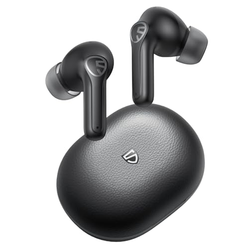 SoundPEATS T3 Pro Auriculares sem fios Bluetooth, auriculares Bluetooth 5.4, reprodução de 28H, cancelamento de ruído de chamadas, IPX4, sonho, livros eletrónicos, podcasts
