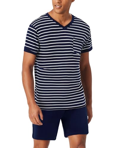 Aseniza Pijama homem verão curto conjunto de pijama para homem curto algodão manga curta roupa de dormir de riscas