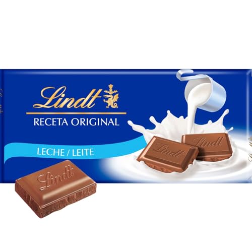 Lindt Chocolate com leite, chocolate Lindt, tablet de chocolate, cremoso, tablet 100 g