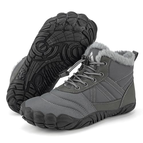 Mishansha Barefoot botas menino menina inverno quentes antiderrapante com forro Gr.25-36