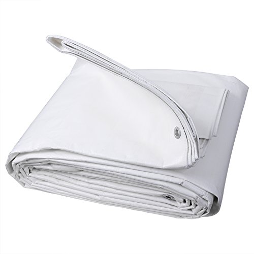Londa impermeável Woltu de proteção, duradoura com ilhós para móveis, jardim, piscina, carro, 180 g/m2, cinzento, preto, 351-180 g