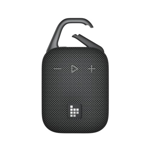 Tronsmart Mirtune H1 Altifalante portátil Bluetooth 5.3, resistente à água IPX7, 20 horas de reprodução, som forte e graves, personalização EQ, para ciclismo, escalada, viagens - preto
