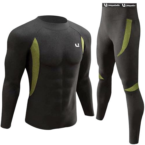 UNIQUEBELLA Conjunto de roupa interior térmica para mulher camada extra quente base de manga comprida para inverno frio, desportos radicais esqui, caminhadas