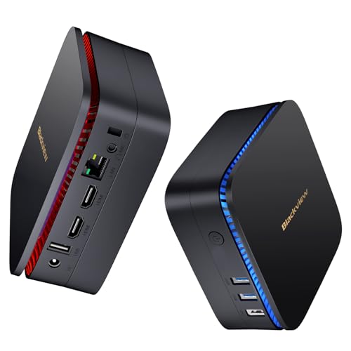 Blackview MP60 Mini PC Win 11 Pro, Twin Lake N150 (até 3,6 GHz) 16 GB RAM/512 GB M.2 SSD Espandibile até 2TB, Duplo HDMI UHD Display 4K, mini computador de mesa para escritório, 5G WIFI/BT