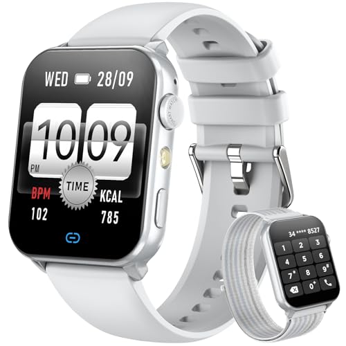 Blackview Relógio inteligente homem mulher - chamadas Bluetooth e notificação de mensagens, 1,91" Smartwatch com lanterna LED, SpO2, pulsómetro, sonho, podómetro, pulseira atividade com 100 modos