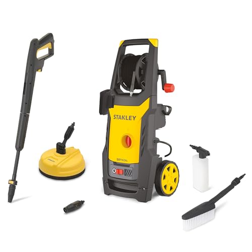 Stanley Hidro-limpeza SXPW24BX | alta pressão, para automóveis e superfícies exteriores, com máquina de lavar superfícies e escova fixa, pressão máxima. 170 bar | Fluxo máximo 500 l/h | Consumo 2400 W