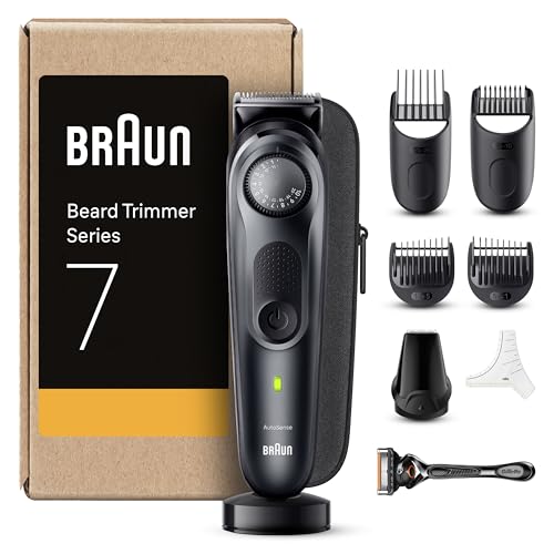 Braun Aparador de barba série 7 BT7441, máquina de barbear, aparador com acessórios de barbeiro e 100 minutos de automonomia