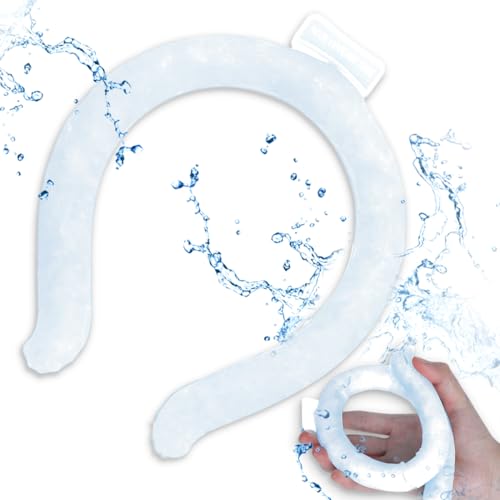 Couleurs - Tubo de refrigeração para o pescoço, anel de refrigeração para o pescoço, envoltórios de refrigeração reutilizáveis e portáteis para o calor do verão, refrigeração e dissipação de calo