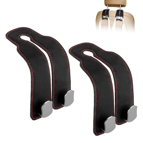 AiQInu Gancho para carro 2 peças, ganchos para assento de carro, gancho de encosto de cabeça para carro, encosto de cabeça gancho oculto, para todos os modelos