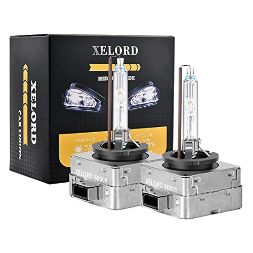 S D2S 35 W, faróis de automóvel com lâmpadas de Xenon HID D1S 6000 K 12 V - lâmpadas de substituição para automóveis (pacote com 2).