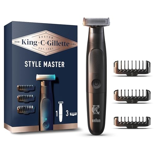 King C. Gillette Style Master Aparador de barba sem fio para homem com folha 4D