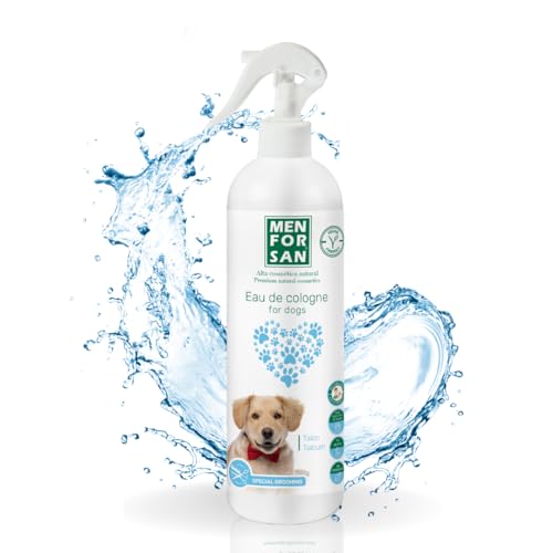 MENFORSAN Água de colónia para cães | talco | aroma intenso e refrescante, efeito desodorizante, não irritam a pele, Ph Neutro, 500 ml