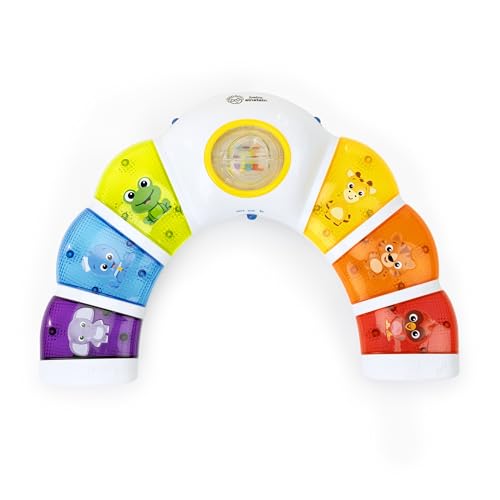 Baby Einstein, Brinquedo musical com luzes, sons e chocalho, Glow & Discover Light Bar, piano com 3 modos: Animais, cores e xiaomi - multilingue, para bebés a partir de 3 meses