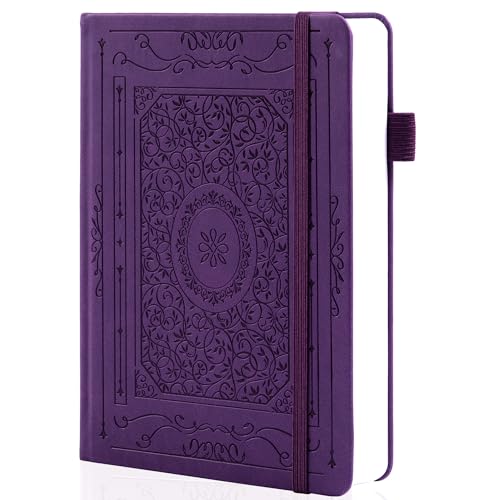 TIEFOSSI Caderno Bullet Dotted Journal, papel grosso numerado de 160 g/m², caderno de grade de pontos de capa dura A5 para mulheres, homens, trabalho, escrita, Bullet Journaling, desenho