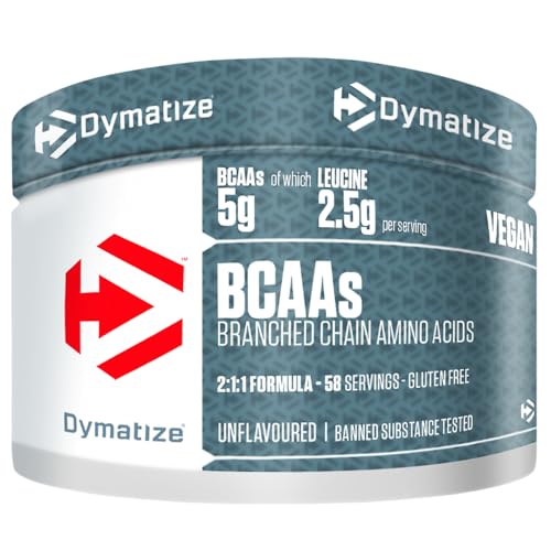 Dymatize BCAA Pulver 300 g - Aminoácidos essenciais: leucina, isoleucina, valina