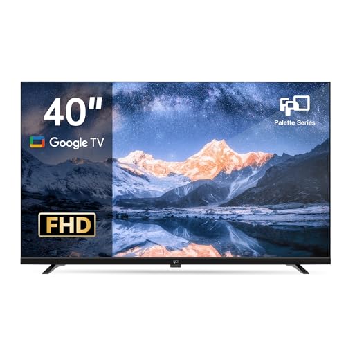 FPD Smart TV de 40 polegadas, Full HD Google TV com Google Play incorporado Google Cast, HDR de 10, áudio Dolby, controlo remoto por voz, televisão de visualização plana 1080p (CG40-P1, 2025)