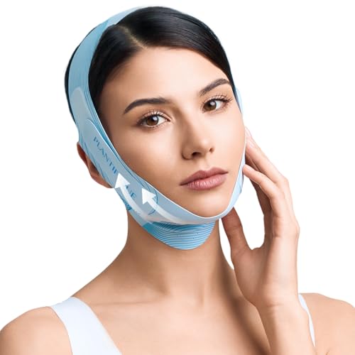 PLANTIFIQUE Cobertor revestido reutilizável - máscara correia respirável - máscara facial V-Line Lifting Face Mask Chin Strap