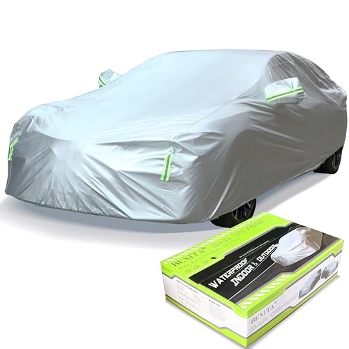 BEXITA Capa de carro impermeável para carro, capa exterior à prova de pó, à prova de neve, proteção UV para sedã, comprimento (até 510 cm)