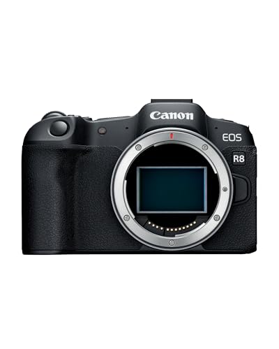Canon EOS R8 Cámara Mirrorless Body, Cámara Evil Full Frame (24,2 MP) -6.5 EV, Vídeo 4K 60 fps, Dual Pixel CMOS AF II, Pantalla Táctil de Ángulo Variable, Negro