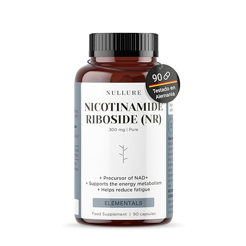Nullure NAD Nicotinamide Riboside 300 mg 90 cápsulas | NAD+ Boost | Certificado Clean Label | Testado por terceiros | Vegan e sem aditivos | Alternativa NMN | NR puro 99% | NADH | Fabricado em Espanha