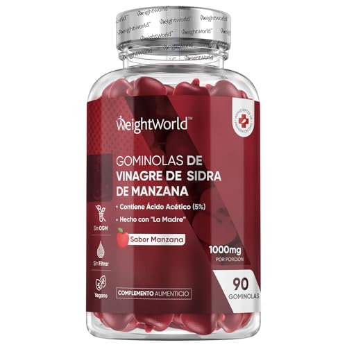 Gominolas Keto de vinagre de maçã 1000 mg - 90 ginolas com a mãe, picolinato de crómio, vitamina C, sabor natural de maçã e ácido acético, beterraba, vitaminas grupo B, vegan