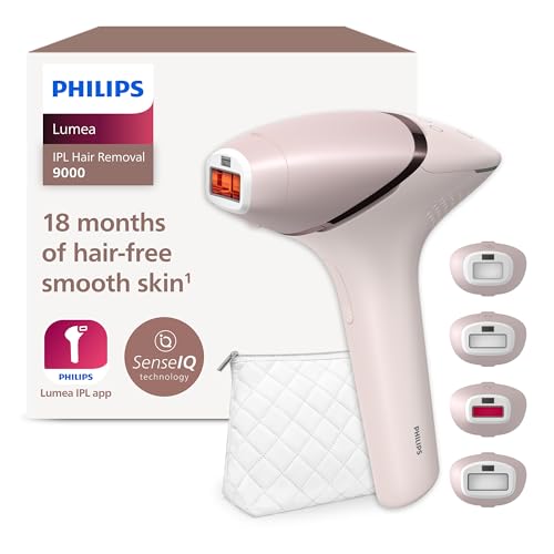 Philips Lumea série 9000, removedor de luz de pressão, IPL, pele macia em casa, com capa, acessórios para o corpo, rosto, biquíni e axilas, sem cabo, alternativa à remoção a laser. BRI957/00