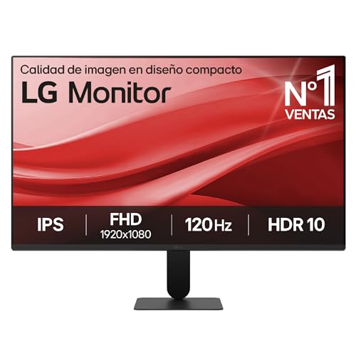 LG 27U411A-B Monitor de 27", FHD (1920 x 1080), painel IPS, 120 Hz, 5 ms (GtG), tecnologia AMD FreeSync, Super Resolution+, Black Stabilizer