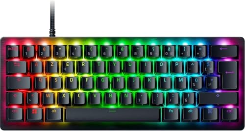 Razer Huntsman V3 Pro Mini (interruptores analógicos) - teclado ótico 60% para jogadores (desbloqueio rápido, interruptores analógicos ajustáveis de 0,1 a 4 mm, teclas PBT de velocidade dupla) teclado