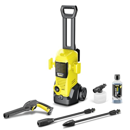 Kärcher Hidro-limpeza K 3 FJ, pressão: máx. 120 bar, incl. Bocal de espuma para uma espuma bem aderente e um máximo poder de remoção de sujidade, amarelo