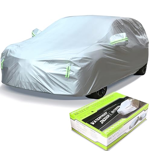 BEXITA Capa para carro impermeável capa de carro exterior à prova de pó à prova de vento à prova de neve proteção UV para SUV comprimento (até 510 cm)