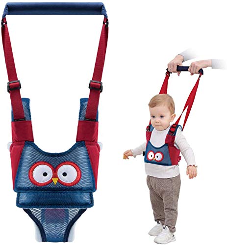 Vicloon Arnês de segurança para bebé, correia de bebé para caminhar arnês de segurança ajustável com fivela de segurança e decalques mágicos, cinto de andador para bebé 7-24 meses