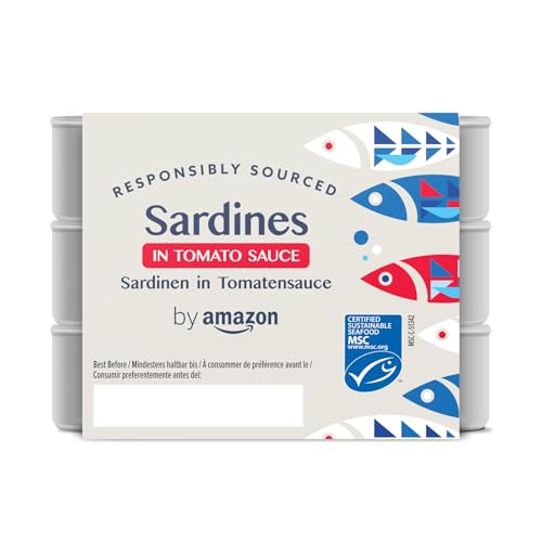 by Amazon Sardinhas em molho de tomate, 3 x 125 g