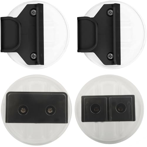 Porta de segurança para porta de escada extensível, porta de acrílico para escadas para bebés, acessórios sem perfurações 4 peças de acessórios para portas (instalação sem furos)