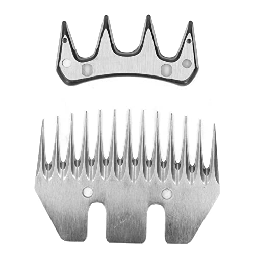 Yuecoom Lâmina elétrica para tosquiar ovelhas, lâmina reta de corte de pente de lã resistente ao desgaste incisivo de 13 dentes para barbear lã de pele em ovelhas, s, gado