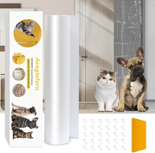 Protetor sofá gatos aranha, 43 x 500 cm, protetor de sofá contra gatos, protetor de sofá anti-arranhões, sofá, protetor de portas, riscos para cães, anti-riscos para gatos para tapetes, sofás