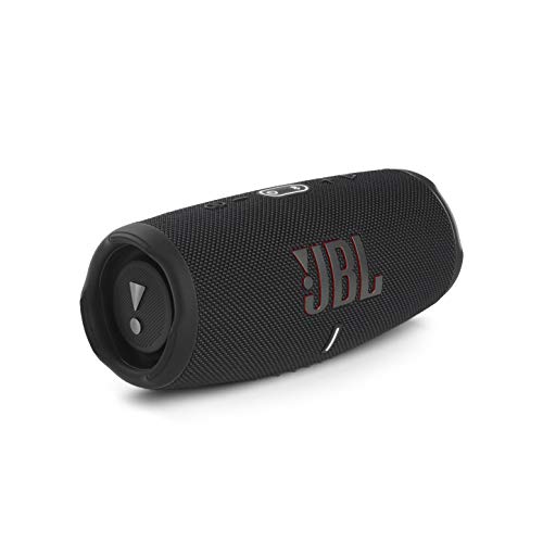 JBL Charge 5 Altifalante sem fios portátil com Bluetooth e bateria integrada, resistente à água (IP67), com PartyBoost para aumentar o nível da festa, até 20 h de reprodução, preto