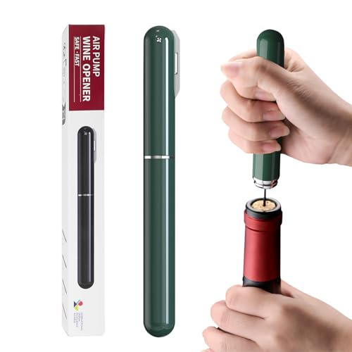 FBBULES Saca-rolhas de ar à pressão, abre-garrafas profissional, abridor comprimido, amantes do vinho presente conjunto