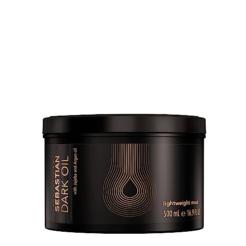 Sebastian Professional Dark Oil Máscara capilar | Hidrata e amacia, fornece corpo | para todos os tipos de cabelo, 500 ml
