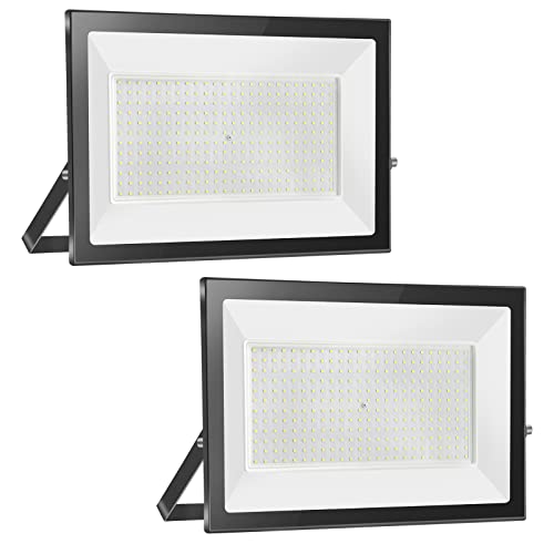 Royana 2 peças 50 W holofotes LED exterior 6000 K branco frio projetor LED exterior IP65 luz de segurança impermeável para exterior iluminação jardim garagem alpendre holofote varanda relva