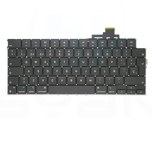 OLVINS SP teclado espanhol para MacBook Air Retina M2 de 13,6 polegadas A2681, teclado 2022, ano EMC 4074