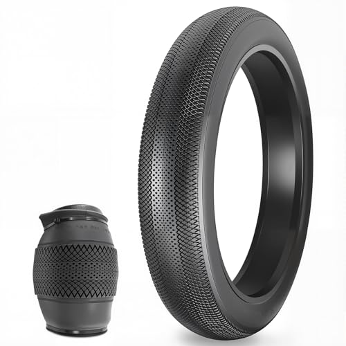 ZUKKA Conjunto de 2 pneus para bicicleta de 20 x 4,0 polegadas, 26 x 4,0 polegadas, para bicicleta de montanha, lama, suporte, offroad, pneus de neve