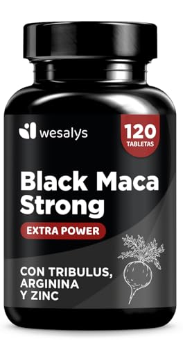 Maca preta andina pura 30,000 mg 20:1 Tribulus Arginina zinco | Alta dose | Potência energética e vitalidade, melhor desempenho, memória e ânimo, 120 comprimidos de alta potência