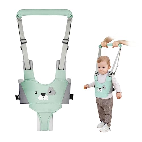 Vicloon Arnês de segurança para caminhar Arnês de bebé ajustável com fivela de segurança e decalques mágicos respirável cinto de andador para bebé 7-24 meses
