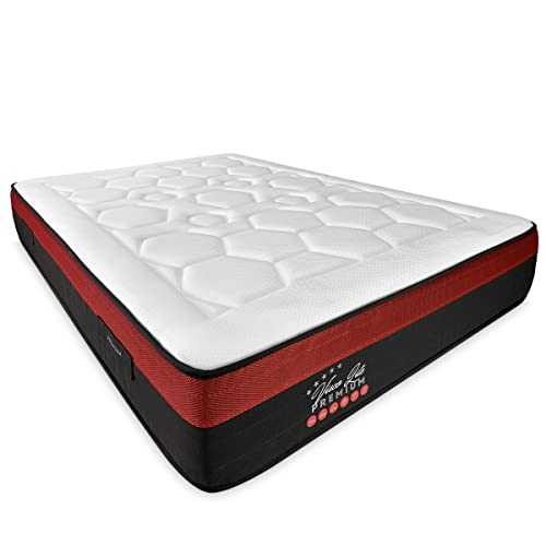 DUÉRMETE ONLINE - Colchão viscoelástico Lite Premium, espessura de 30 cm, dureza e conforto ideais, firmeza intermediária - alta, antiácaros antibacterianos e hipoalergénico 135 x 190