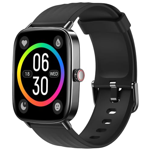 Anfyko Relógio inteligente homem mulher, 1,85" Smartwatch homem com chamadas Bluetooth, voz AI, discagem dinâmica, pulsómetro, pO2, sonho, nível de IP68, relógio desportivo homem de 100+ modo, para