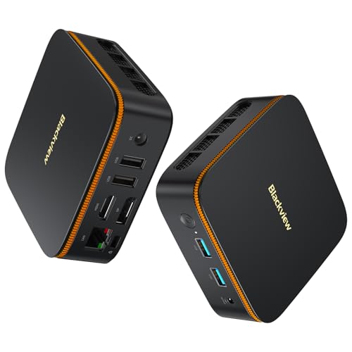 Blackview MP20 Win 11 Pro Mini PC, Intel Twin Lake N150 (até 3,60 GHz), 8 GB DDR4 256 GB M.2 SSD Mini computador, HDMI+DP Dual 4K Display, USB 2.0/3.0, WiFi 2.4/6G, micro PC para Negócios/E Escola
