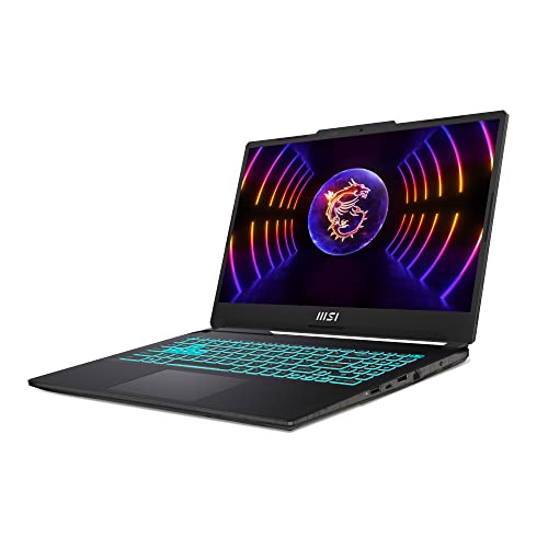 Msi Cyborg 15 A13VE-840XES Computador portátil Gaming 15,6" FHD 144Hz (Intel Core i5-13420H, 16 GB RAM, 512 GB SSD, RTX 4050-6 GB, sem sistema operacional), preto translúcido , teclado QWERTY Espanhol