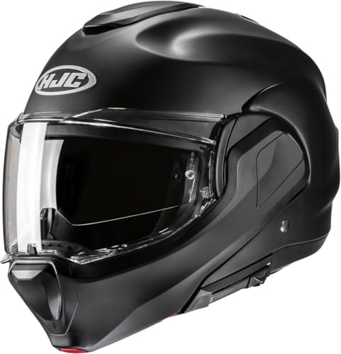HJC, Capacete Moto Modulare F100 UNI Semi Flat Black, XS